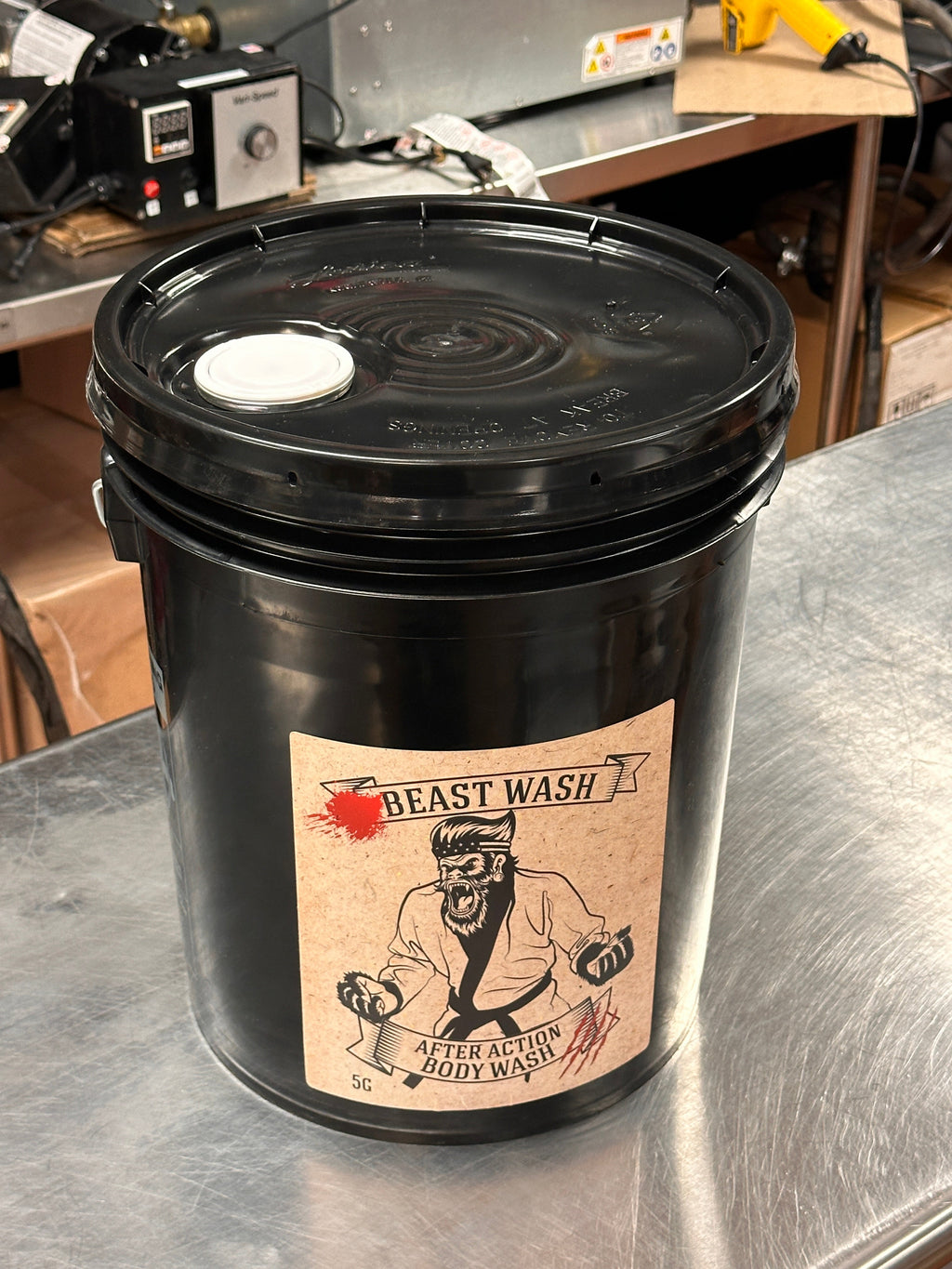 5 Gallon After Action Organic Body Wash Pail with Pump - Image 2