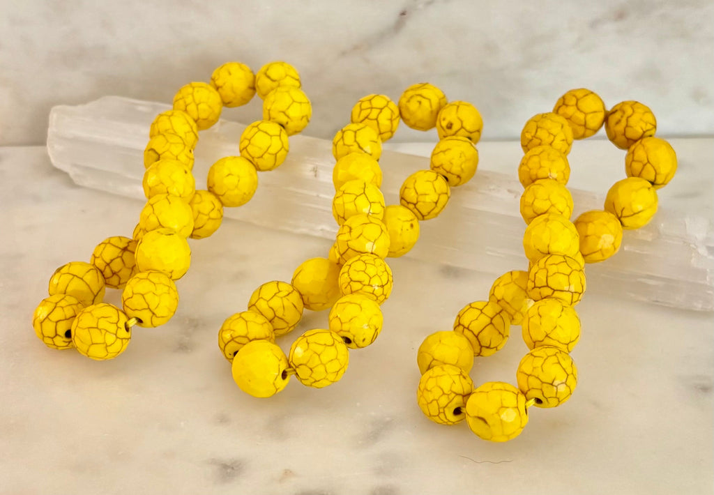 Solar Radiance Yellow Howlite Bracelet (12mm)