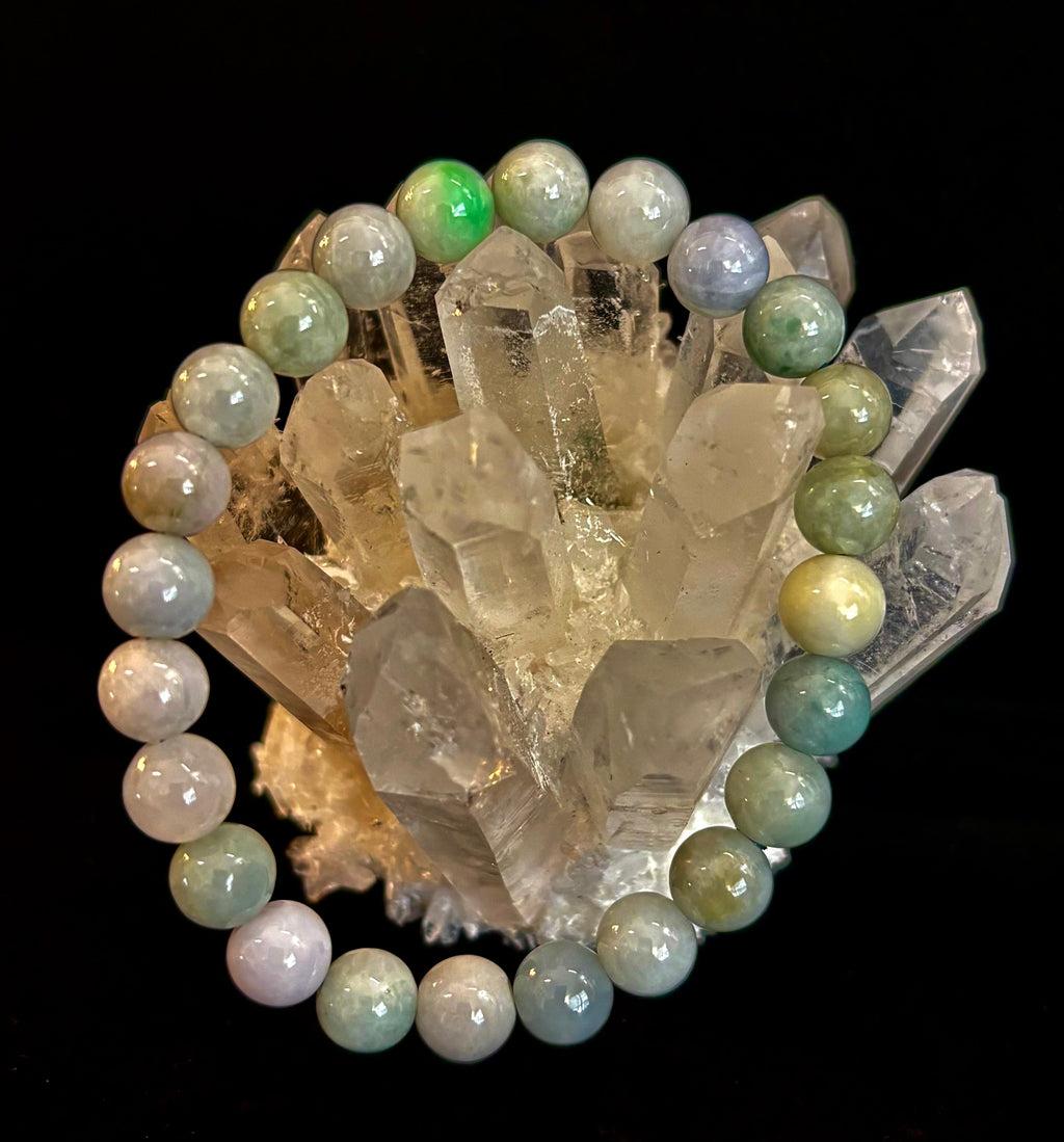 🌿 New Horizons - Natural Burma Jade (Jadeite) 8mm Stretch Bracelet