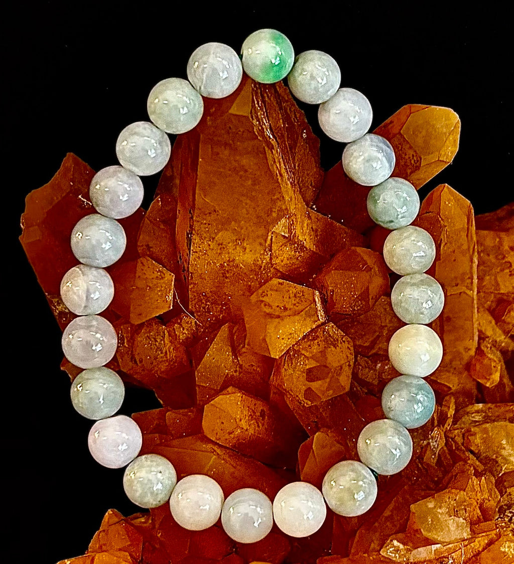🌿 New Horizons - Natural Burma Jade (Jadeite) 8mm Stretch Bracelet