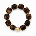 Pebbles Mocha Stretchy Bracelet
