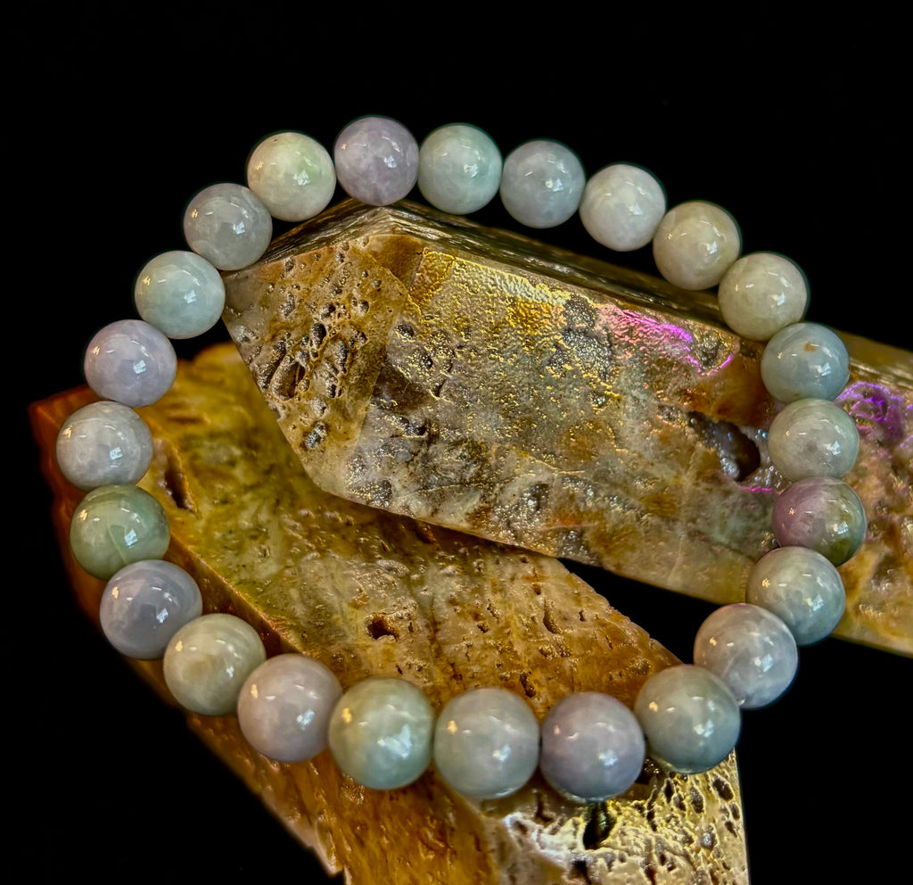 🌿 New Horizons - Natural Burma Jade (Jadeite) 8mm Stretch Bracelet