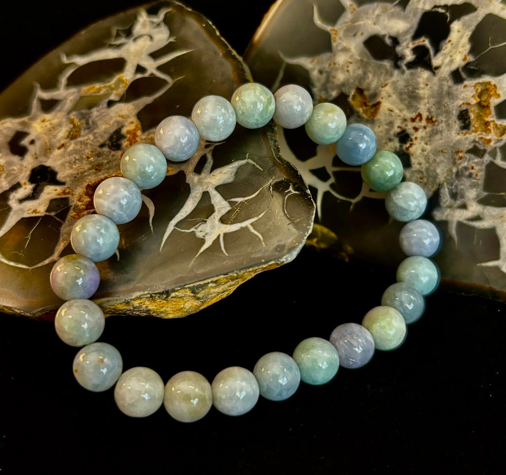 🌿 New Horizons - Natural Burma Jade (Jadeite) 8mm Stretch Bracelet
