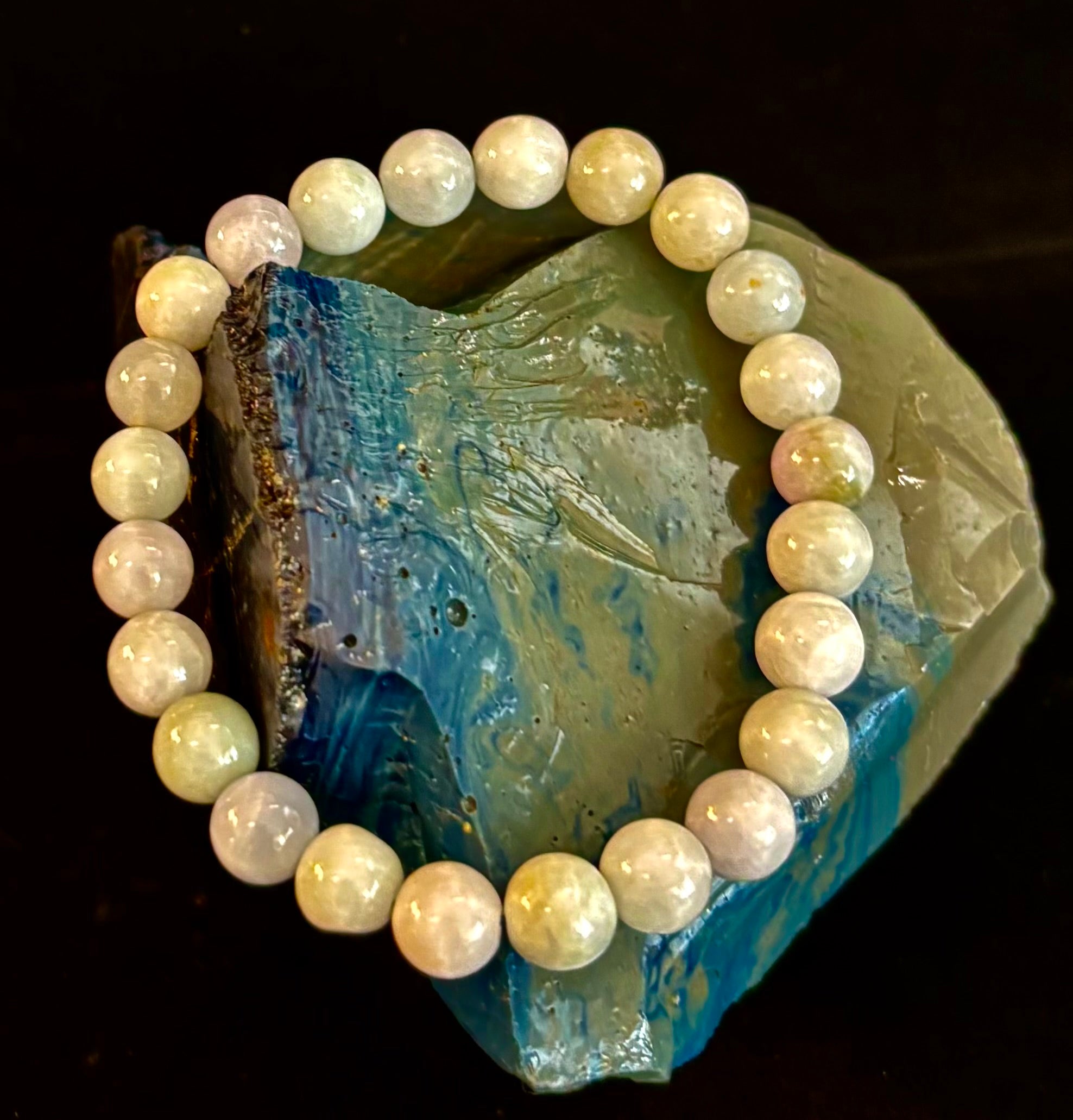 🌿 New Horizons - Natural Burma Jade (Jadeite) 8mm Stretch Bracelet