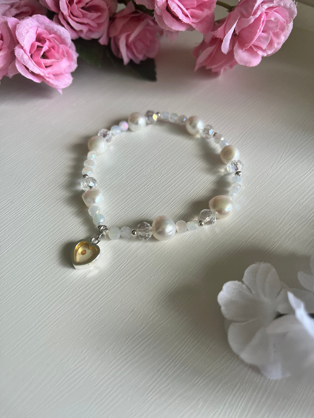 Mustard Seed Freshwater Pearl Bead Bracelet Christian Jewelry