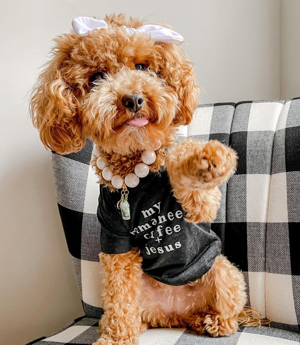 My Mama Needs Coffee + Jesus Graphic Tee - Cotton Crew Neck