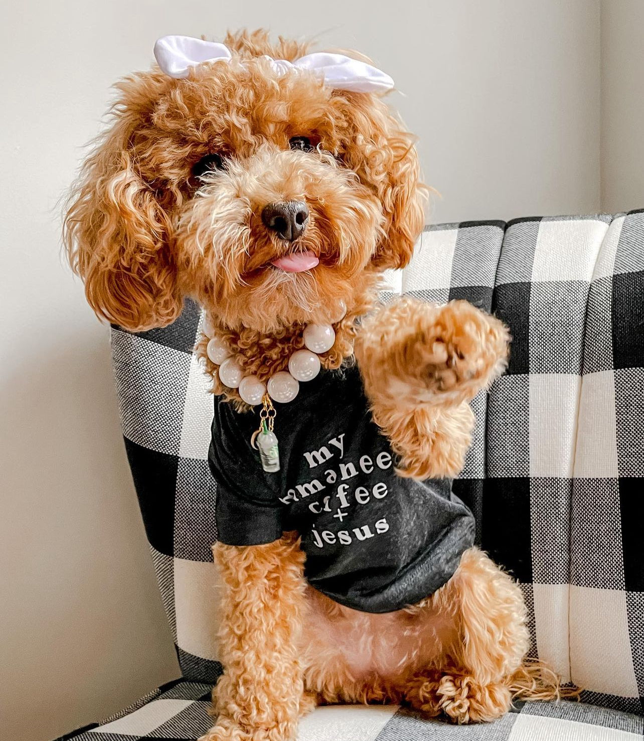 My Mama Needs Coffee + Jesus Graphic Tee - Cotton Crew Neck