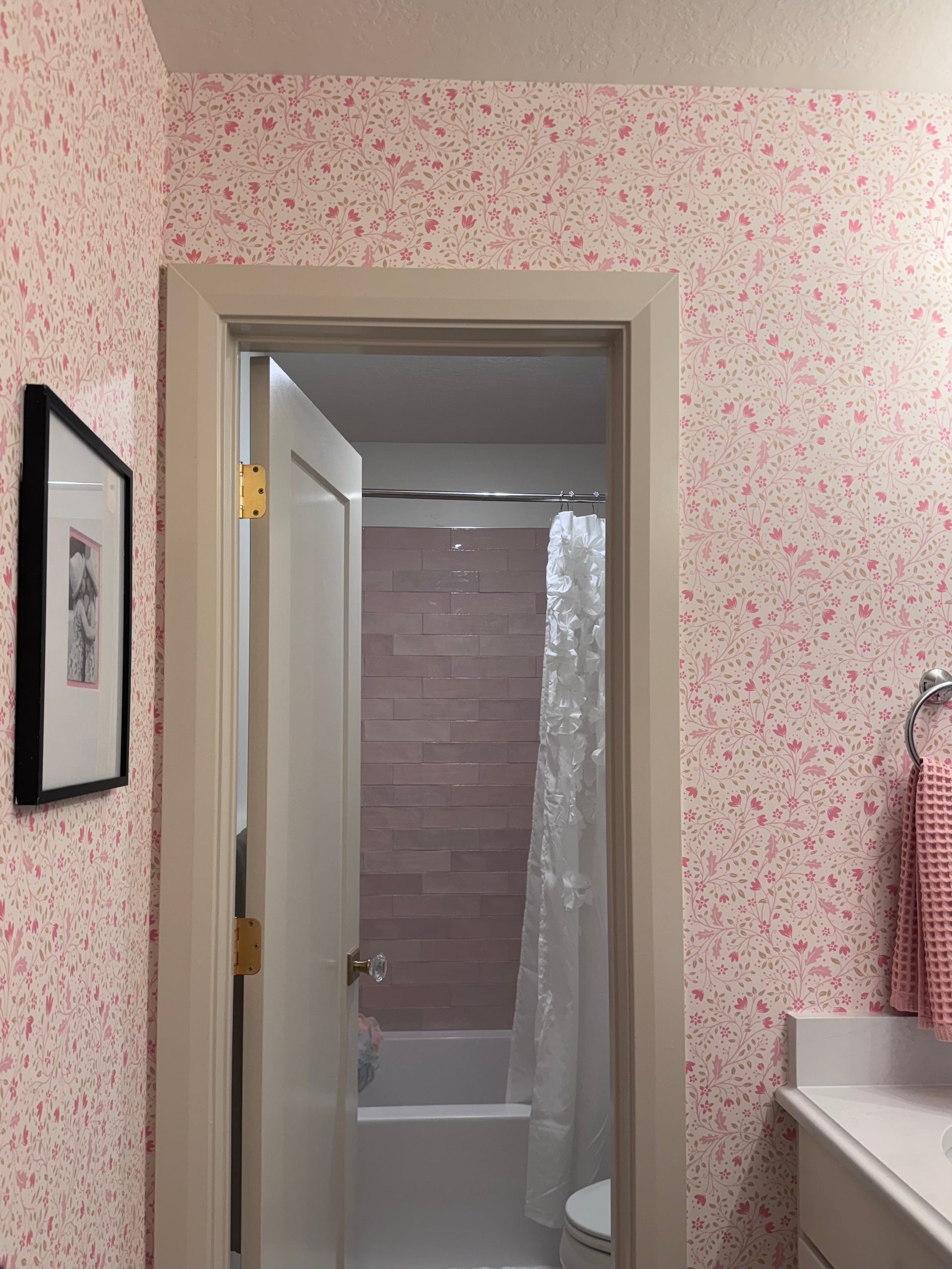 Clematis Botanical Peel and Stick Wallpaper by Anna Black Creative