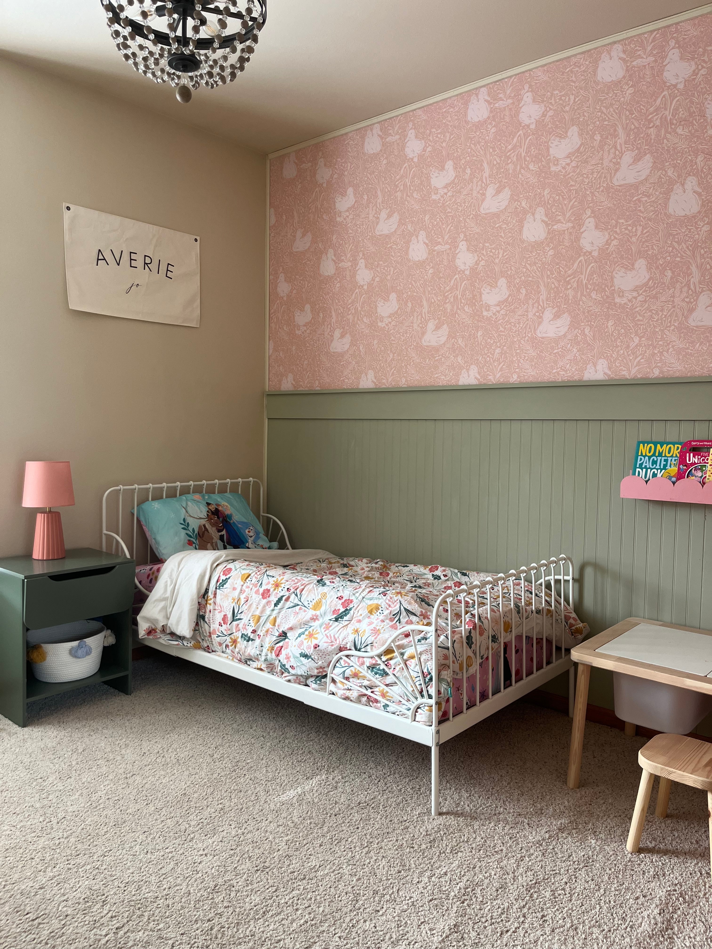 Hollingworth Floral Wallpaper in Pink, White, and Grey