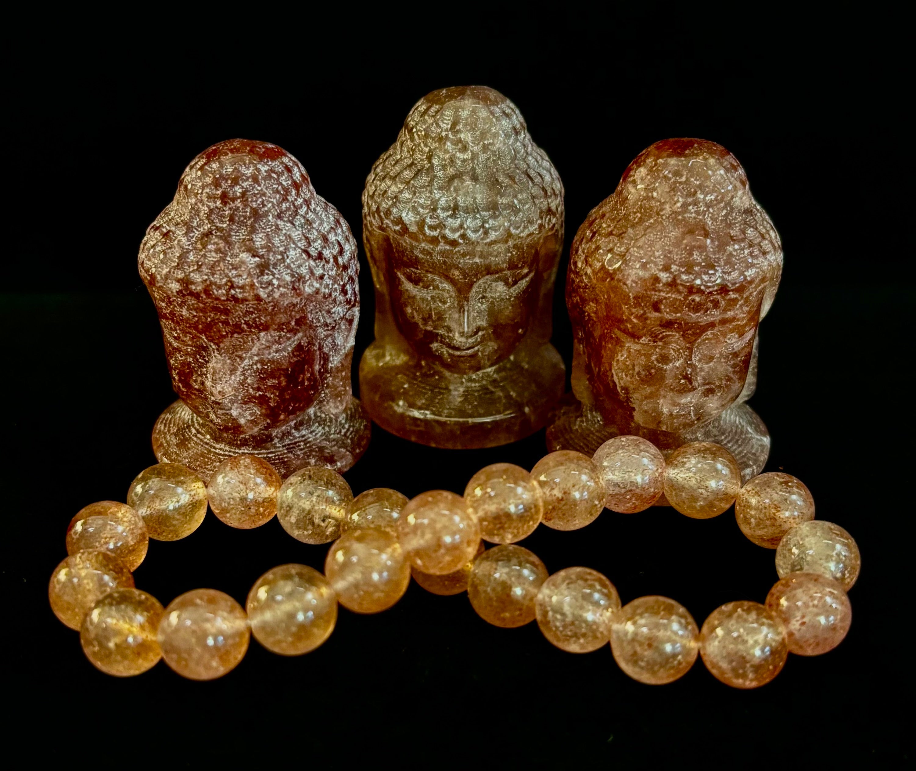 Reiki-Infused Natural Strawberry Quartz Bracelet for Universal Love, Joy & Heart Expansion (8mm)
