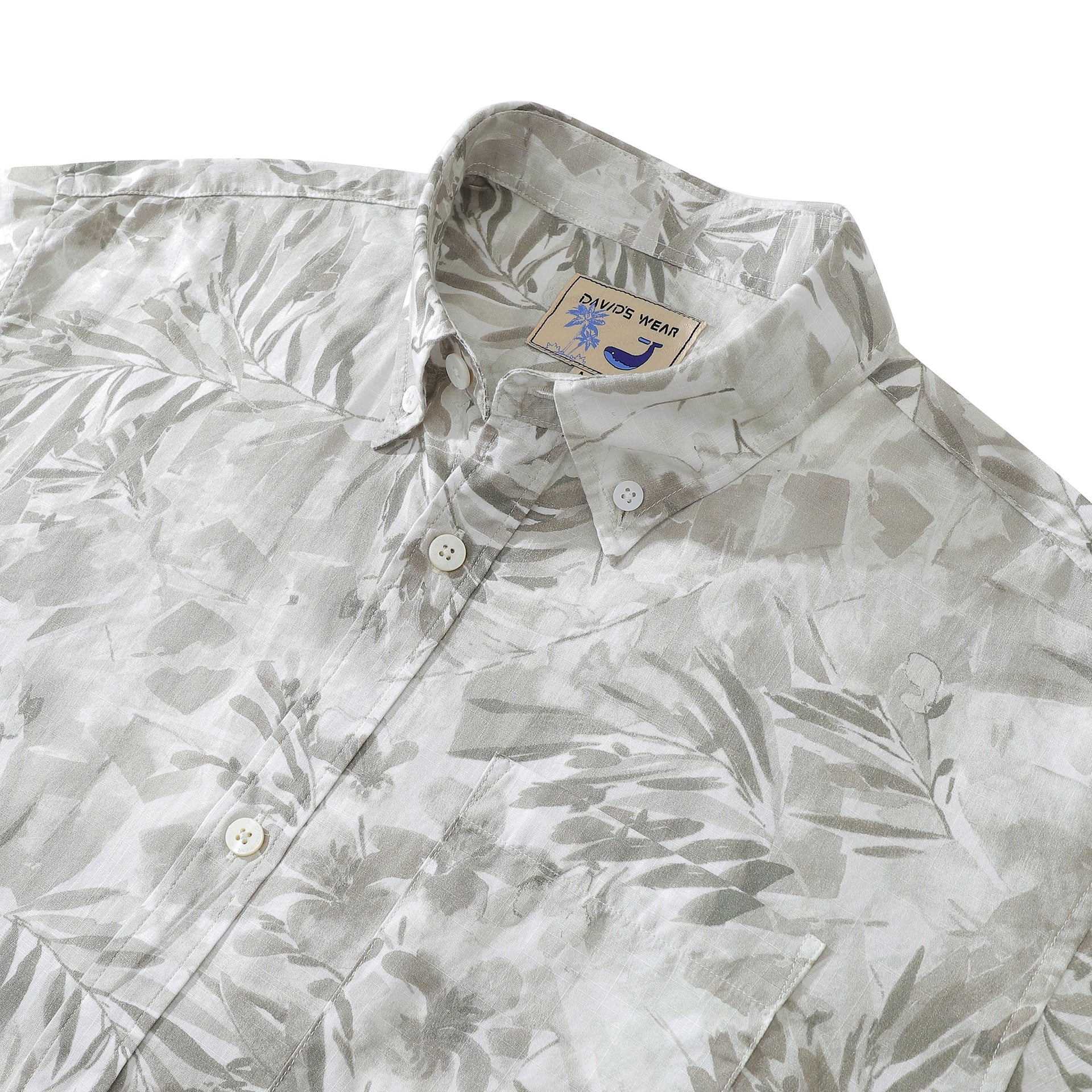 1920s Vintage Style Hawaiian Shirt Tropical Print Cotton