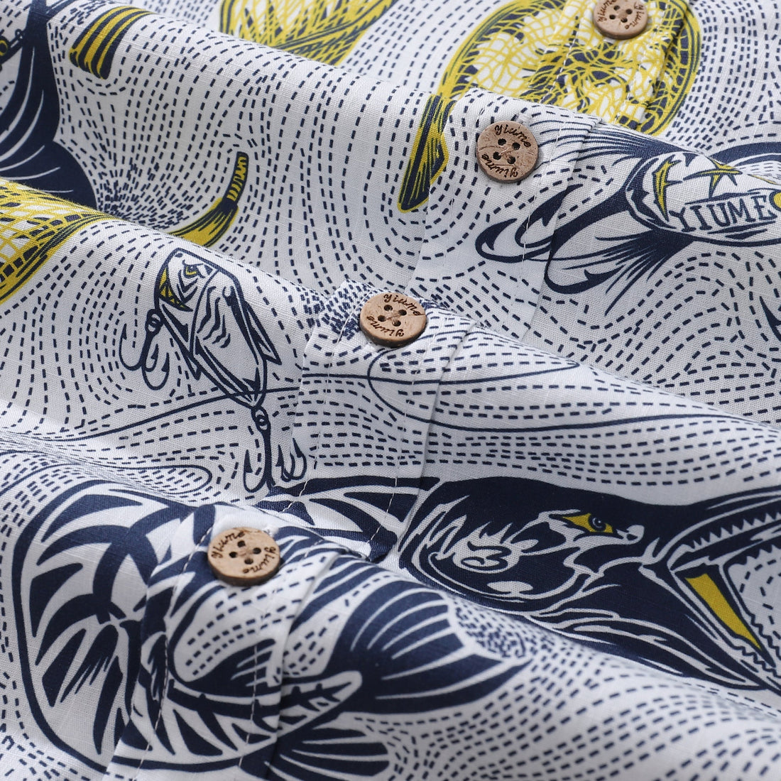 Showdown at the Shore Cotton Short Sleeve Aloha Shirt