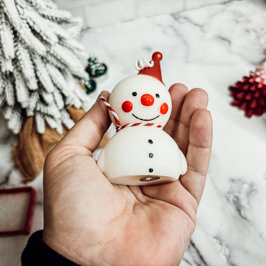 Snowman Candle