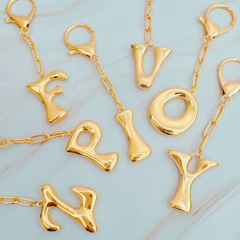 Whimsy Balloon Letter Initial Bag Charm