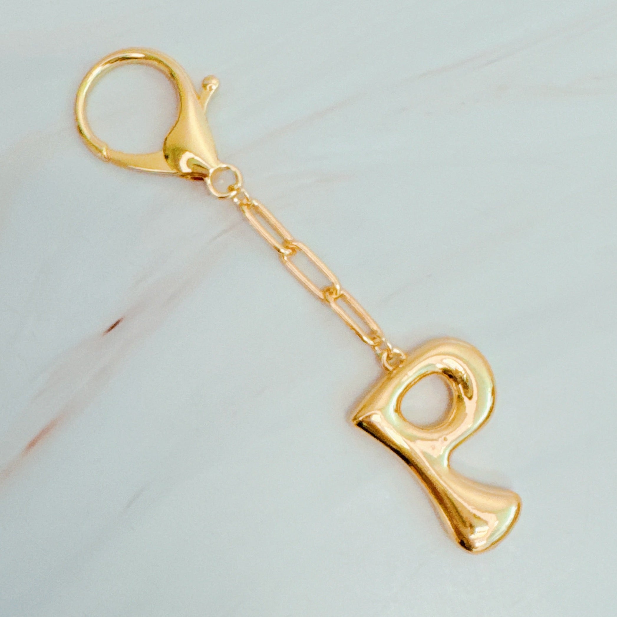 Whimsy Balloon Letter Initial Bag Charm