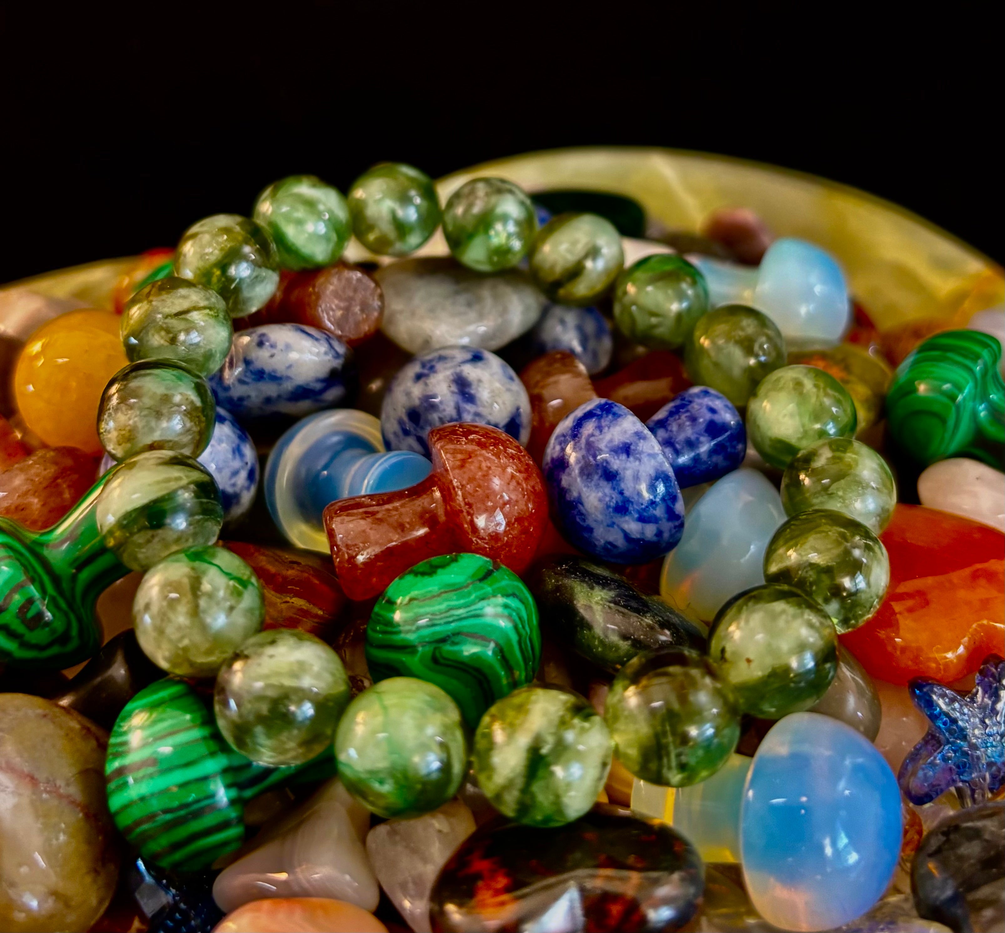 Green Lepidolite Mica Gemstone Bracelet — Peace, Heart Renewal & Emotional Balance
