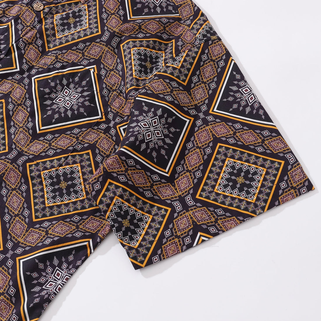 Men's Hawaiian Shirt Geometric Pattern Short Sleeve Aloha Shirt