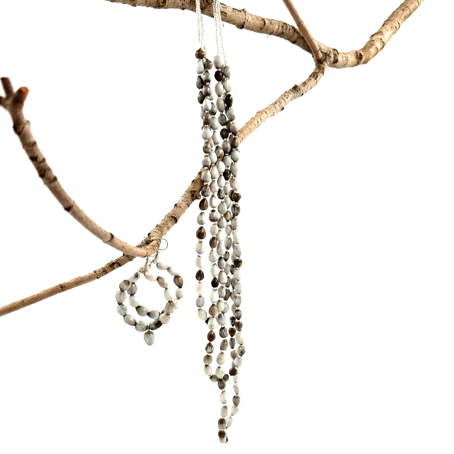 3-Tier Job's Tears Seed Necklace - Bohemian Fair Trade Jewelry