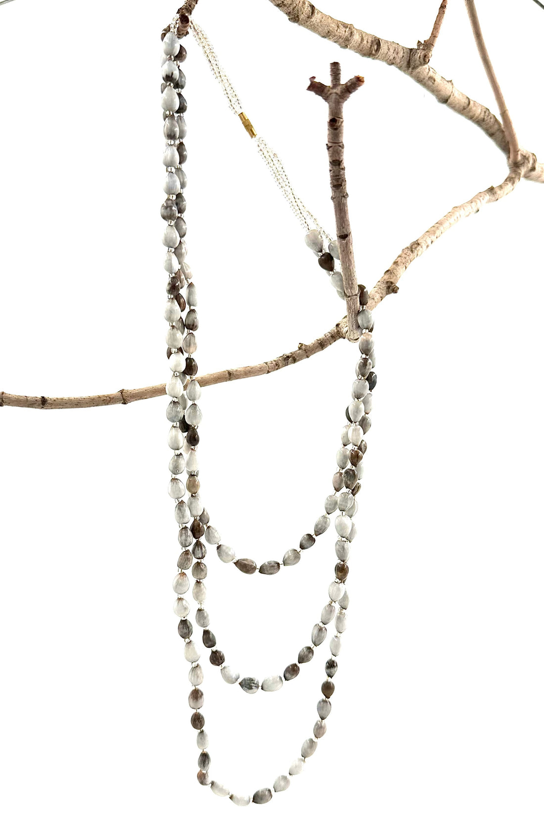 3-Tier Job's Tears Seed Necklace - Bohemian Fair Trade Jewelry