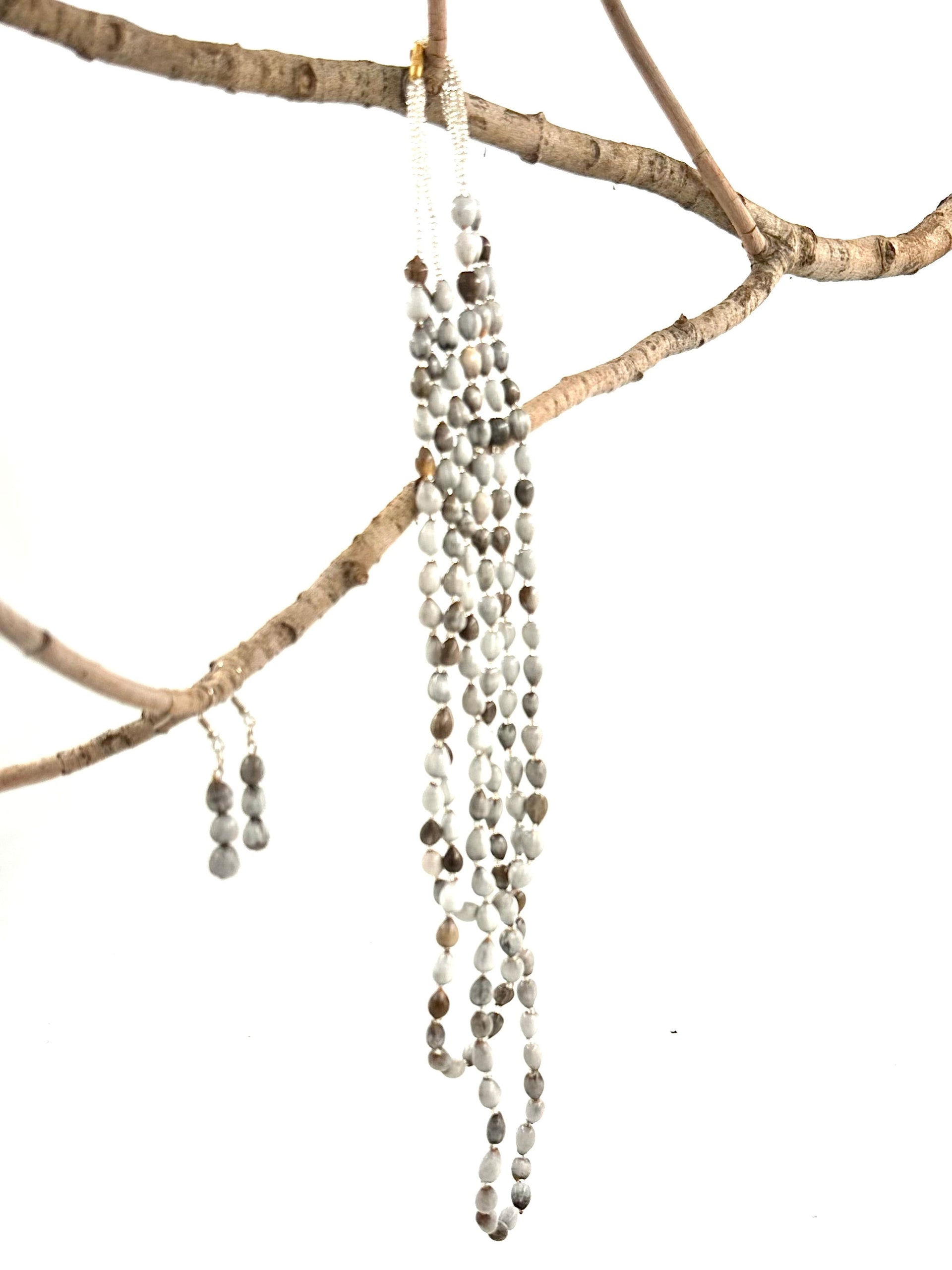 3-Tier Job's Tears Seed Necklace - Bohemian Fair Trade Jewelry