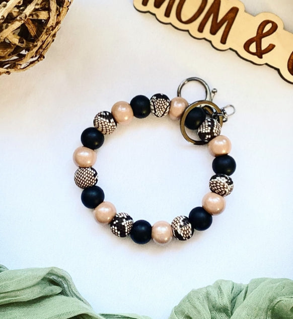 Snakeskin Bead Wristlet