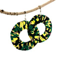 Unity Hoop Earrings: Oversized Statement Bohemian Textile Hoops