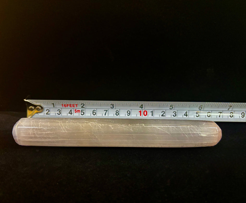 The Sacred Light Selenite Massage Wand | 6" Moroccan Energy Cleansing & Reflexology Wand