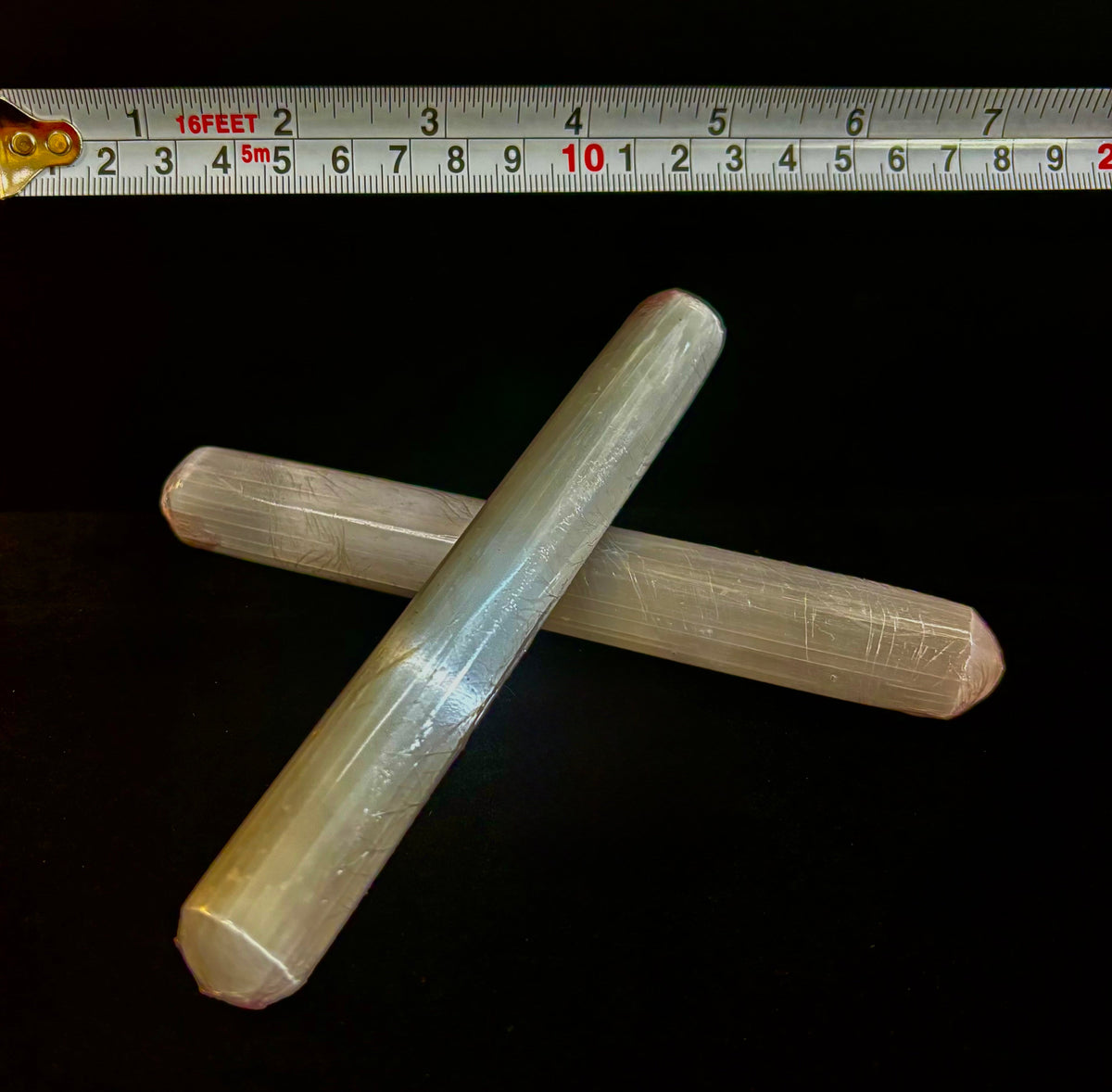The Sacred Light Selenite Massage Wand | 6" Moroccan Energy Cleansing & Reflexology Wand