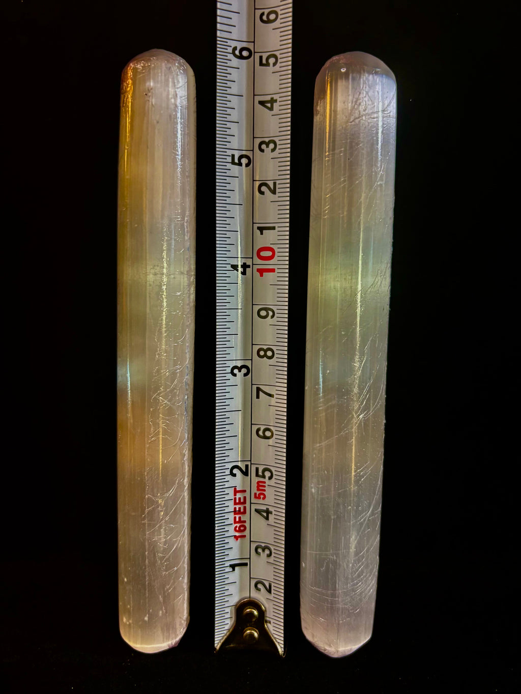 The Sacred Light Selenite Massage Wand | 6" Moroccan Energy Cleansing & Reflexology Wand