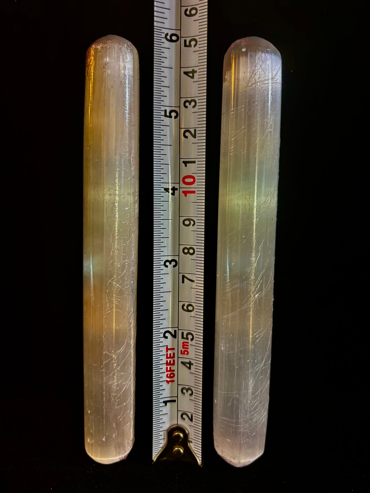 The Sacred Light Selenite Massage Wand | 6" Moroccan Energy Cleansing & Reflexology Wand