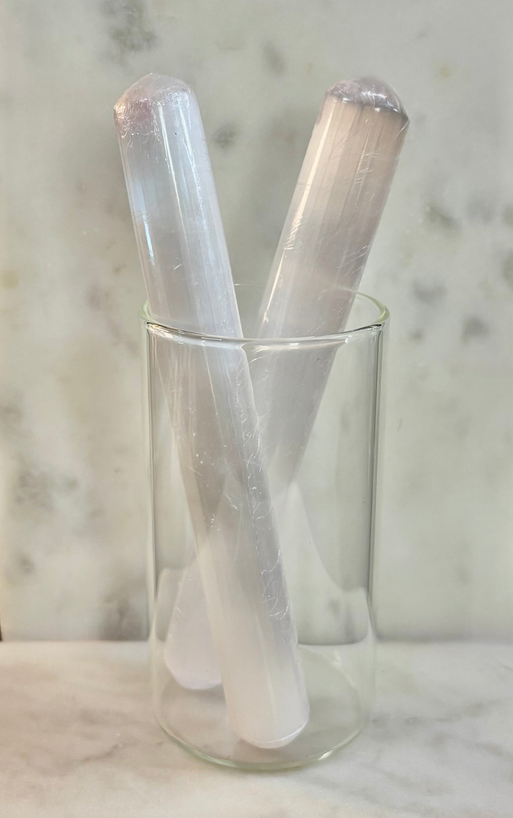 The Sacred Light Selenite Massage Wand | 6" Moroccan Energy Cleansing & Reflexology Wand