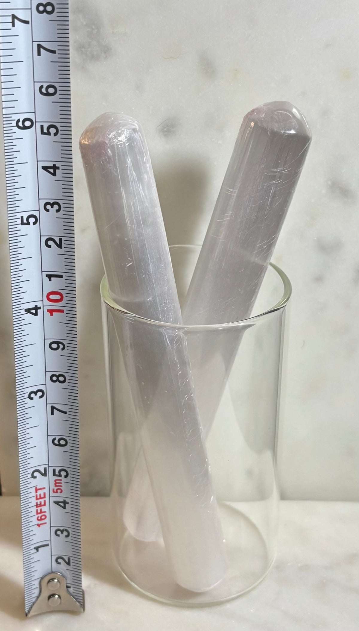 The Sacred Light Selenite Massage Wand | 6" Moroccan Energy Cleansing & Reflexology Wand