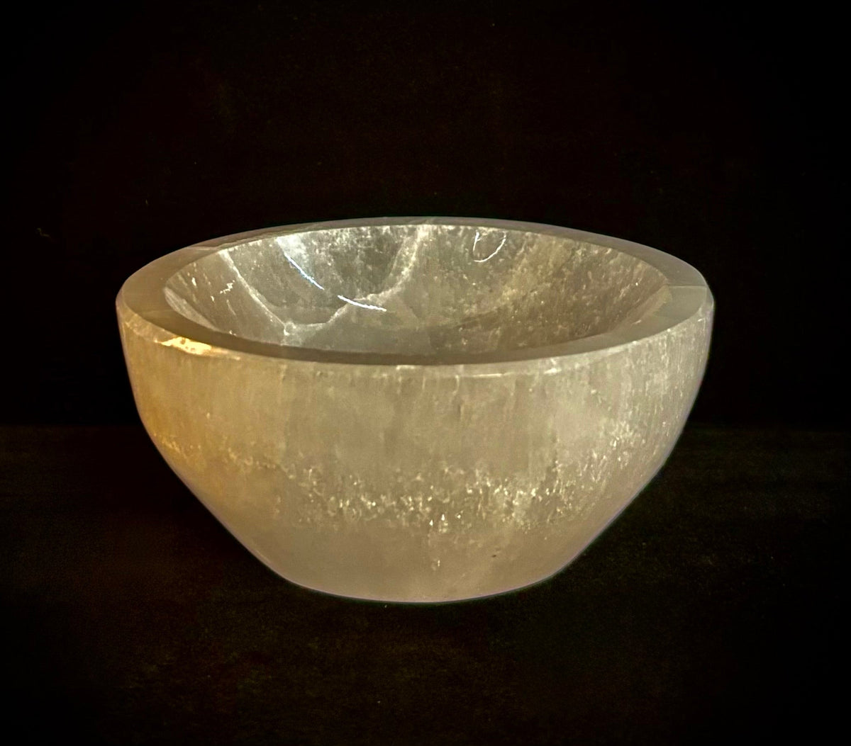 The Sacred Nightstand Selenite Cleansing Bowl | 3" Moroccan Crystal Charging & Ring Dish