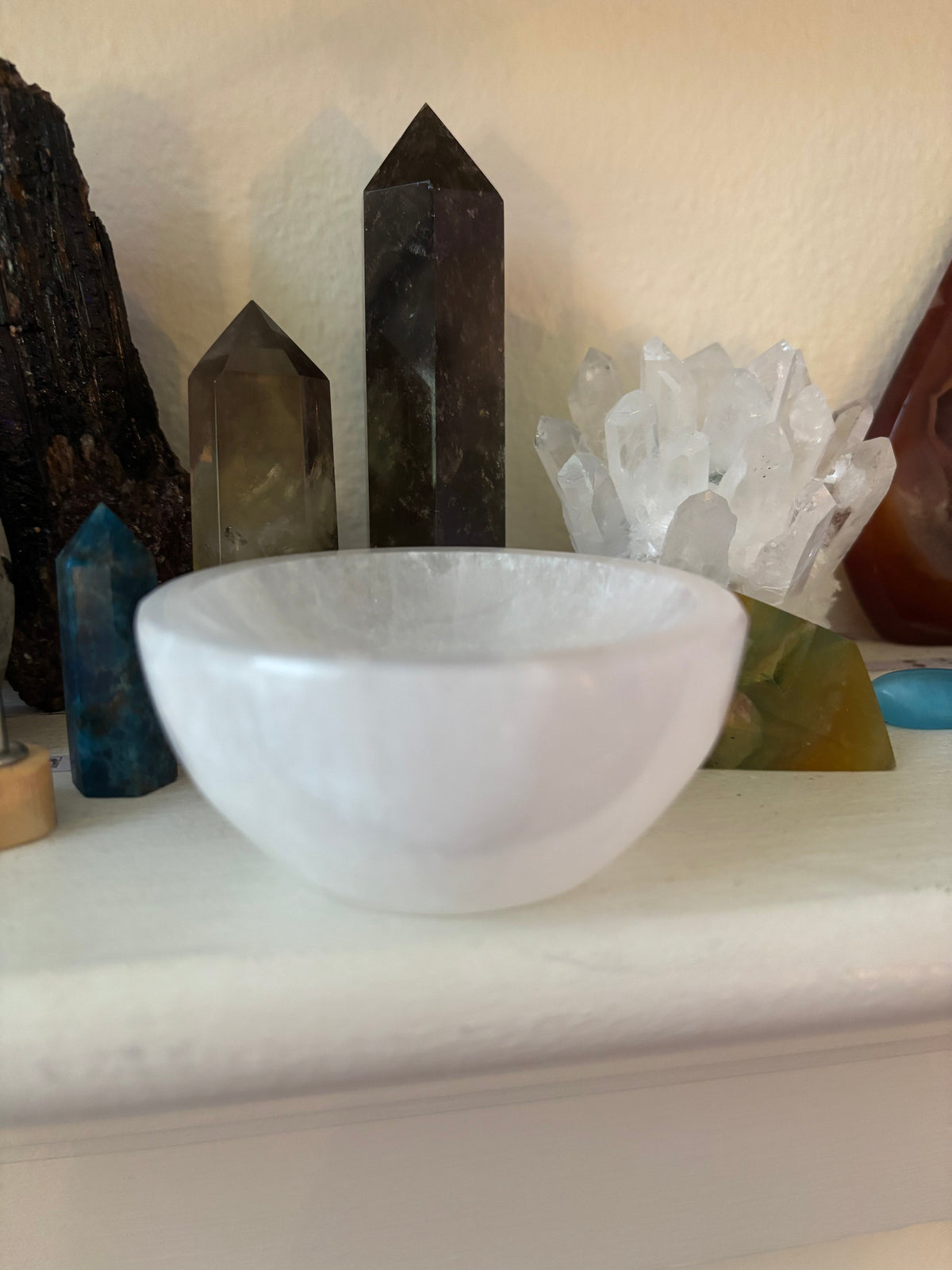 The Sacred Nightstand Selenite Cleansing Bowl | 3" Moroccan Crystal Charging & Ring Dish