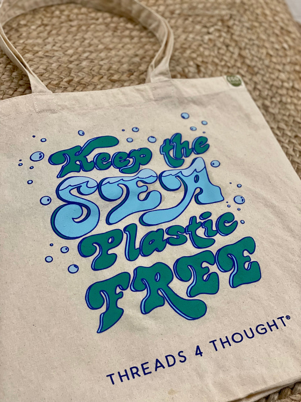 Keep The Sea Plastic Free Eco-Friendly Cotton Tote Bag