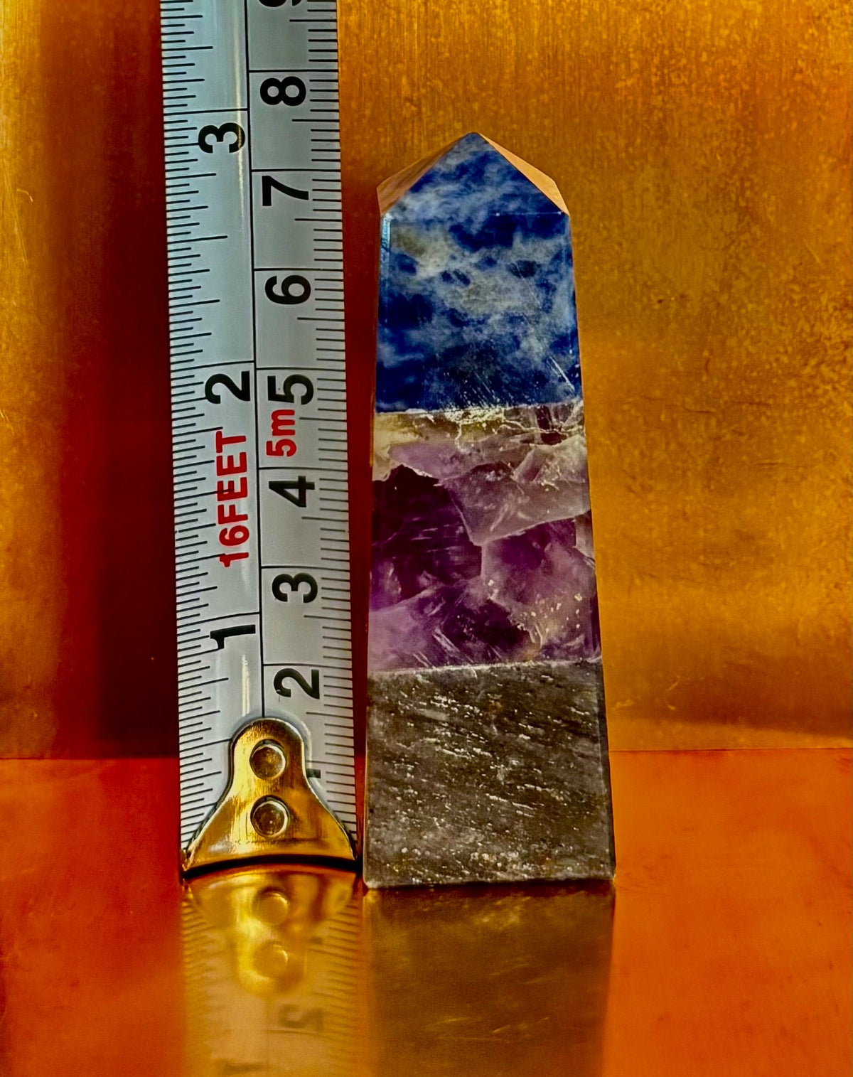 The Mindful Sanctuary Mini-Tower | Sodalite, Amethyst & Aventurine Anxiety Support Pillar