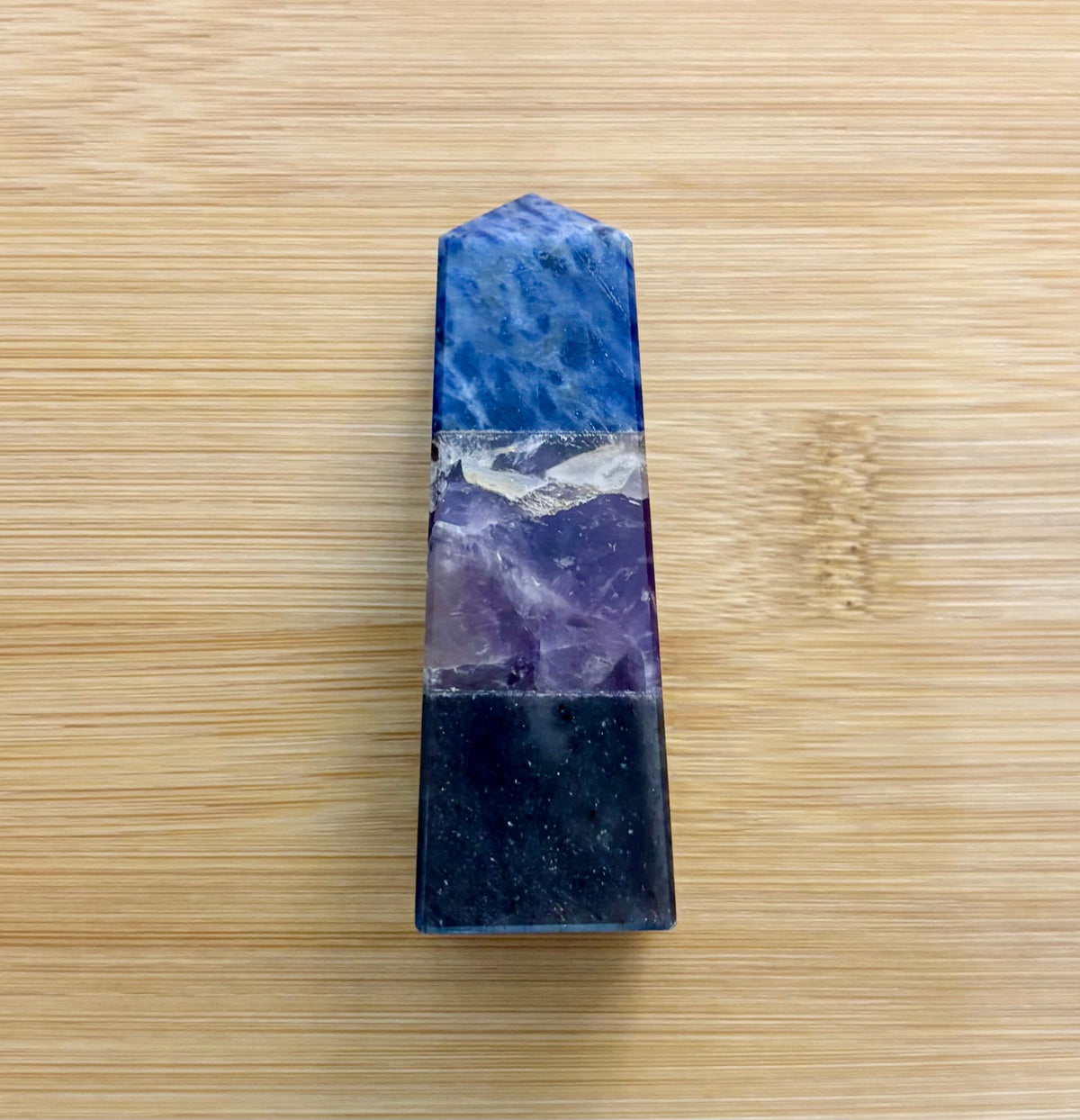 The Mindful Sanctuary Mini-Tower | Sodalite, Amethyst & Aventurine Anxiety Support Pillar