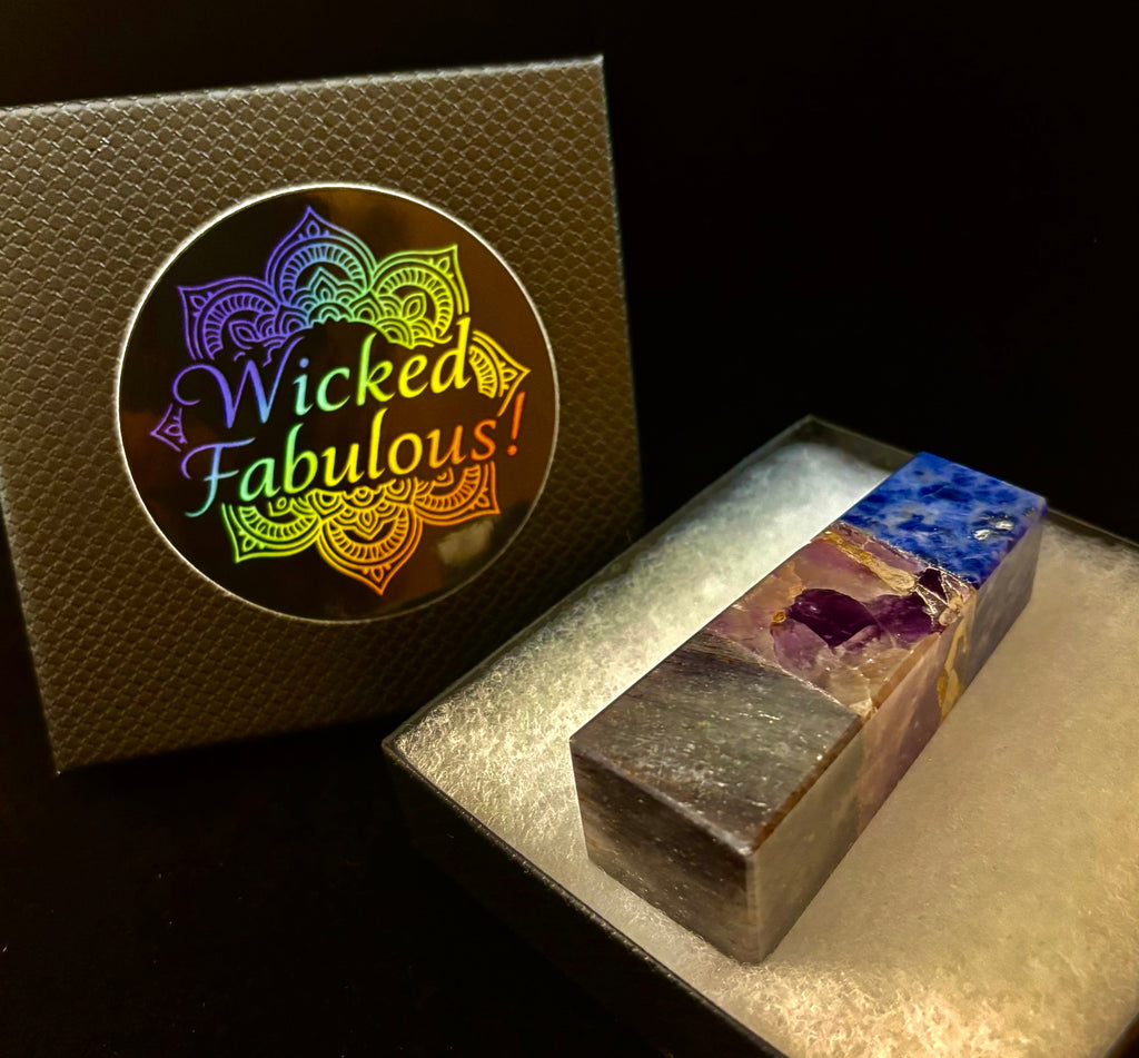 The Mindful Sanctuary Mini-Tower | Sodalite, Amethyst & Aventurine Anxiety Support Pillar