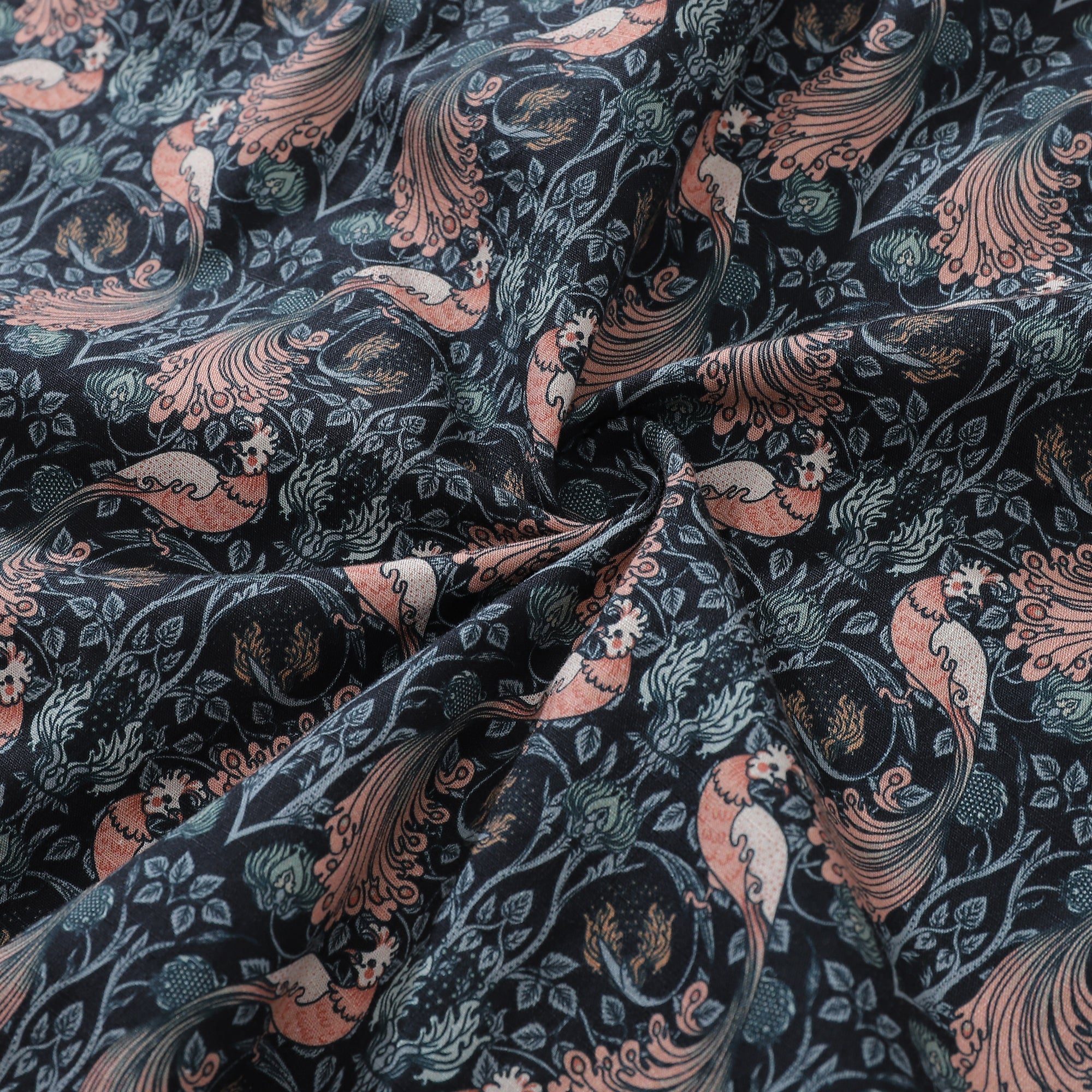 Men's Vintage Animal Print Aloha Button-Down Shirt