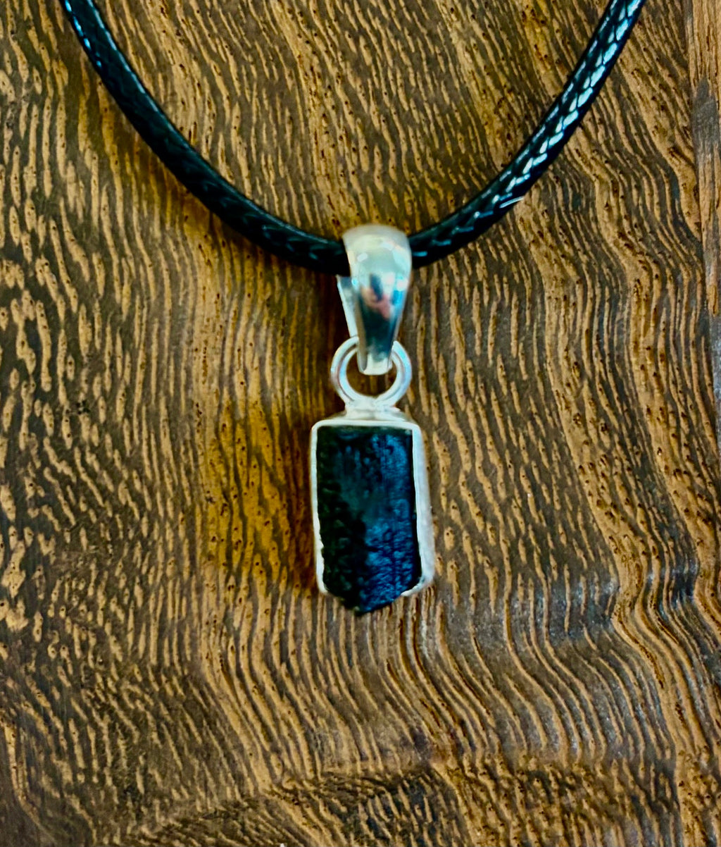 Raw Moldavite Pendant Necklace - Cosmic Transformation (Choose Your Exact Piece)