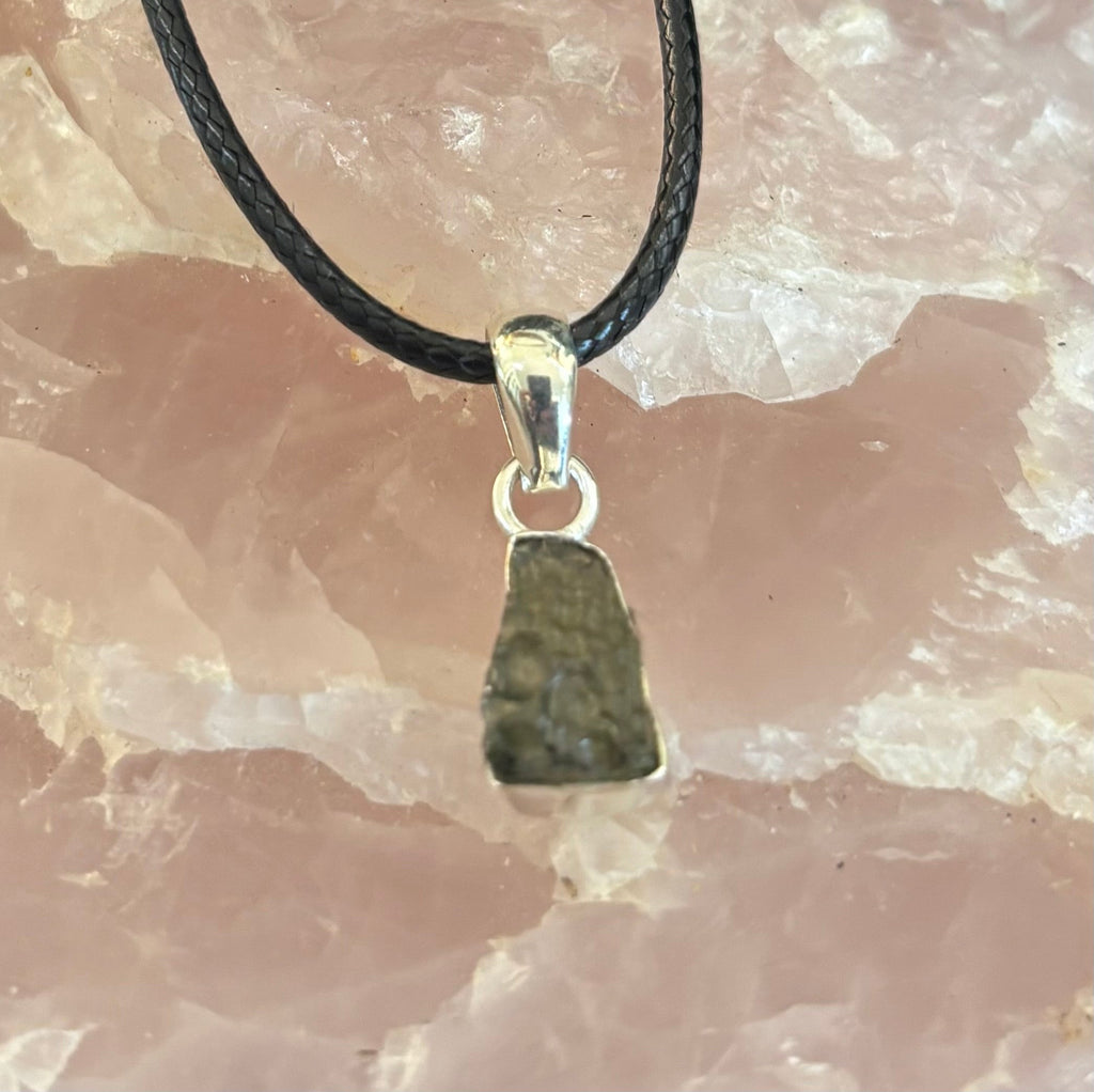 Raw Moldavite Pendant Necklace - Cosmic Transformation (Choose Your Exact Piece)