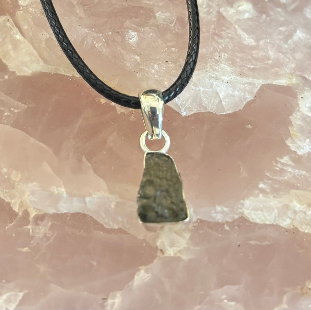 Raw Moldavite Pendant Necklace - Cosmic Transformation (Choose Your Exact Piece)