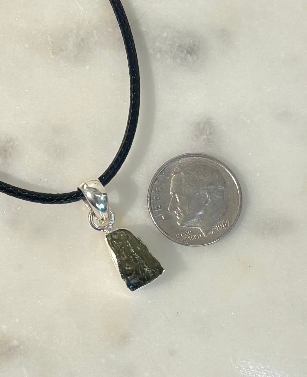 Raw Moldavite Pendant Necklace - Cosmic Transformation (Choose Your Exact Piece)