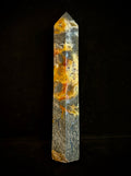 Marcasite Crystal Obelisk Mini-Tower – Soul Attraction & Metallic Focus (3"–4")