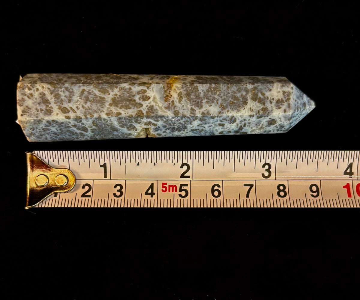 Marcasite Crystal Obelisk Mini-Tower – Soul Attraction & Metallic Focus (3"–4")
