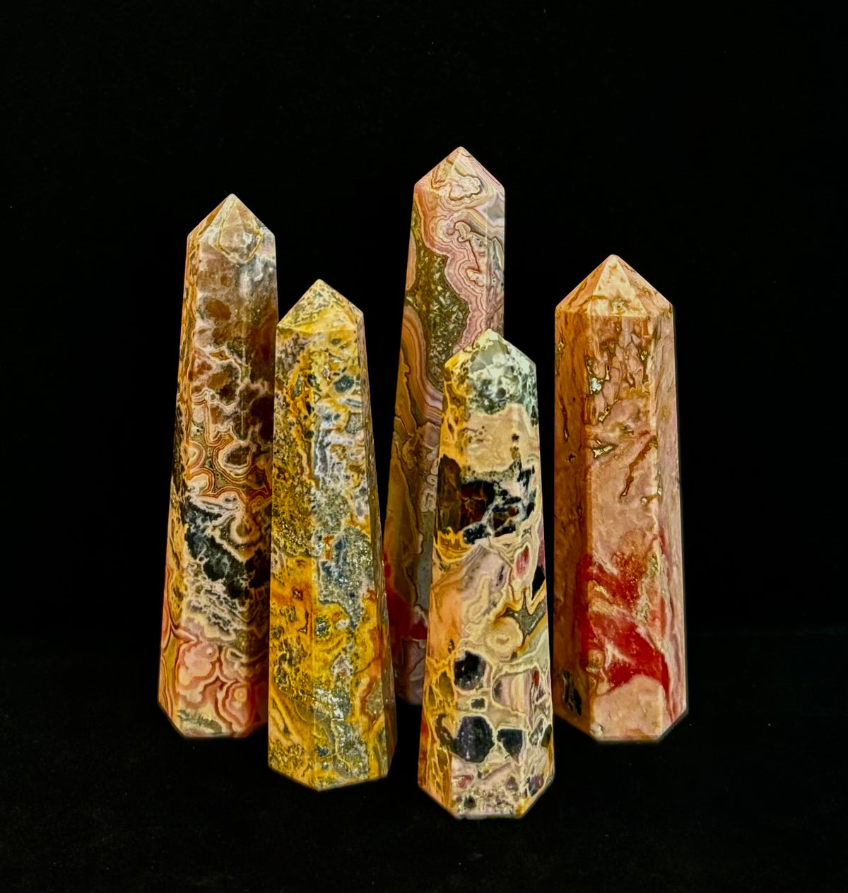 Rhodochrosite Obelisk Mini-Tower – Compassionate Love & Emotional Healing (2"–2.5")