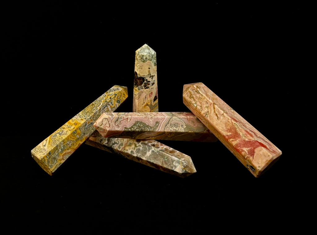 Rhodochrosite Obelisk Mini-Tower – Compassionate Love & Emotional Healing (2"–2.5")