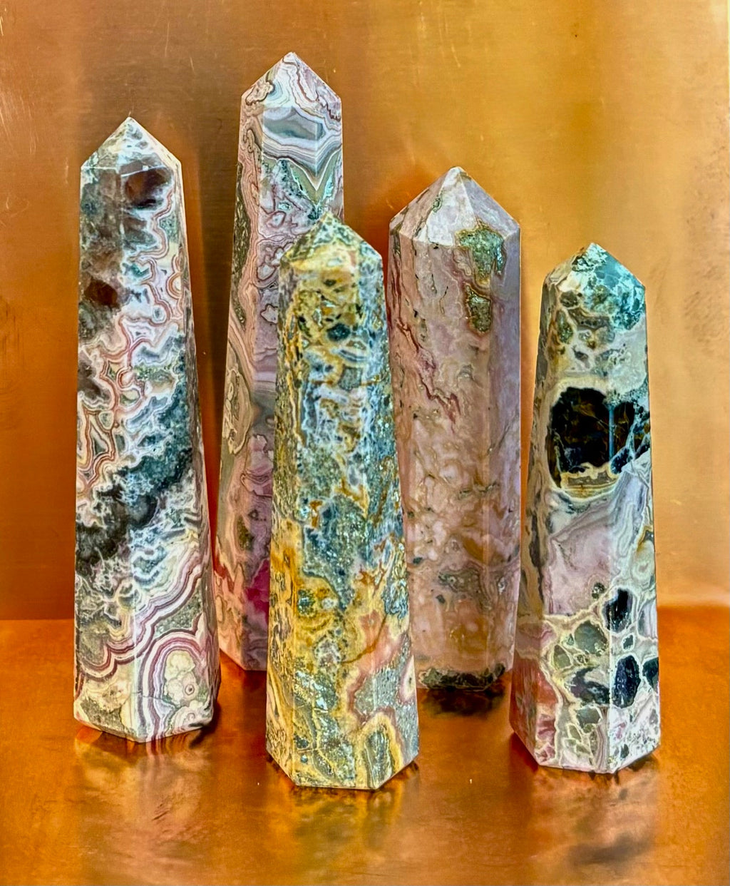 Rhodochrosite Obelisk Mini-Tower – Compassionate Love & Emotional Healing (2"–2.5")