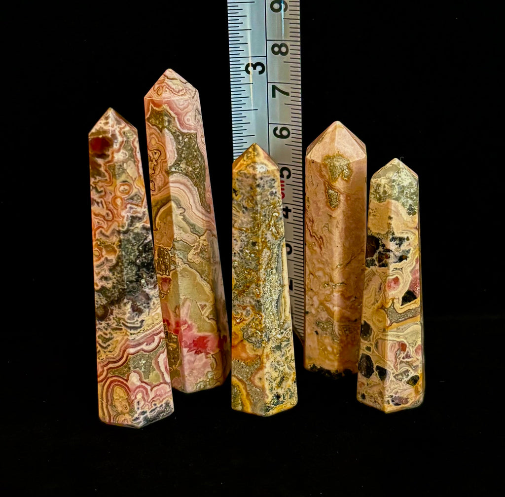Rhodochrosite Obelisk Mini-Tower – Compassionate Love & Emotional Healing (2"–2.5")