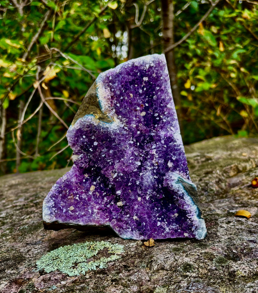 Statement Raw Amethyst Geode Cluster – Intuition, Peace & Tranquility (5 lb 1 oz)